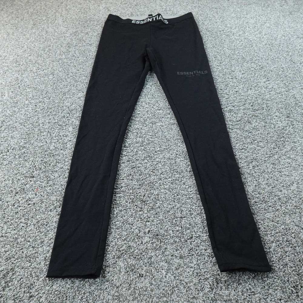 Fear Of God ESSENTIALS Leggings Womens S Black Performance Athletic Stretch